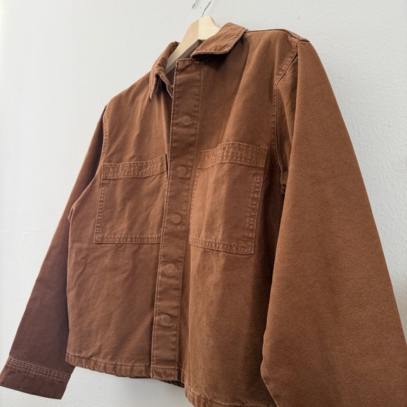 Zara Brown Cropped Utility Jacket – NWOT – Size S - Picture 4 of 8